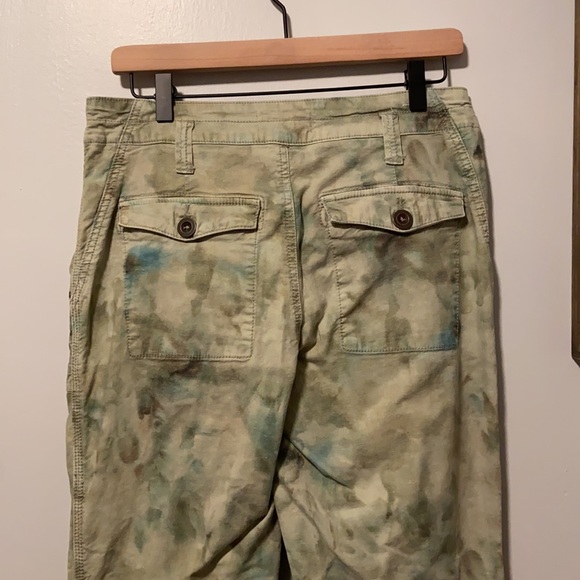 Anthropologie 'The Wanderer' Tye Dye Partial Linen Cargo Pants - Picture 6 of 11